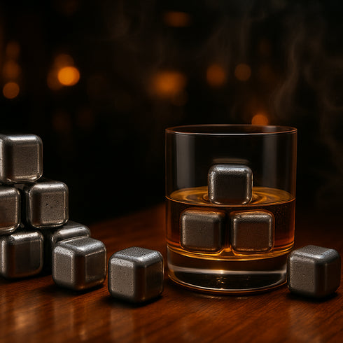 Stainless Steel Reusable Ice Cubes - Set Of 10
